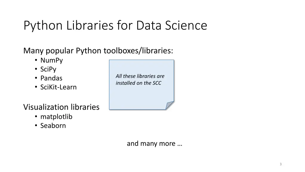 python libraries for data science