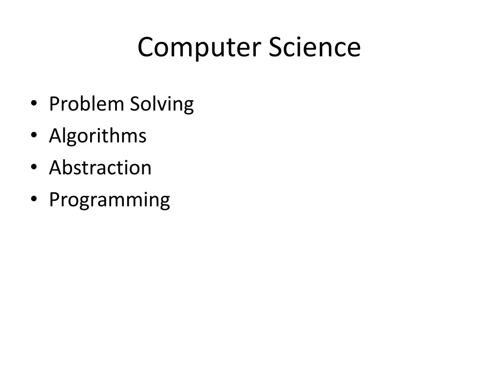 computer science