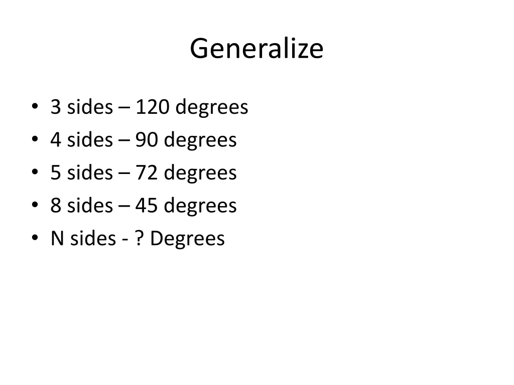 generalize