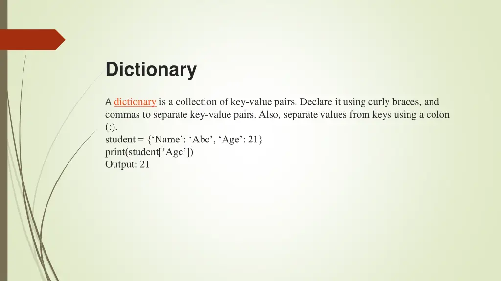 dictionary