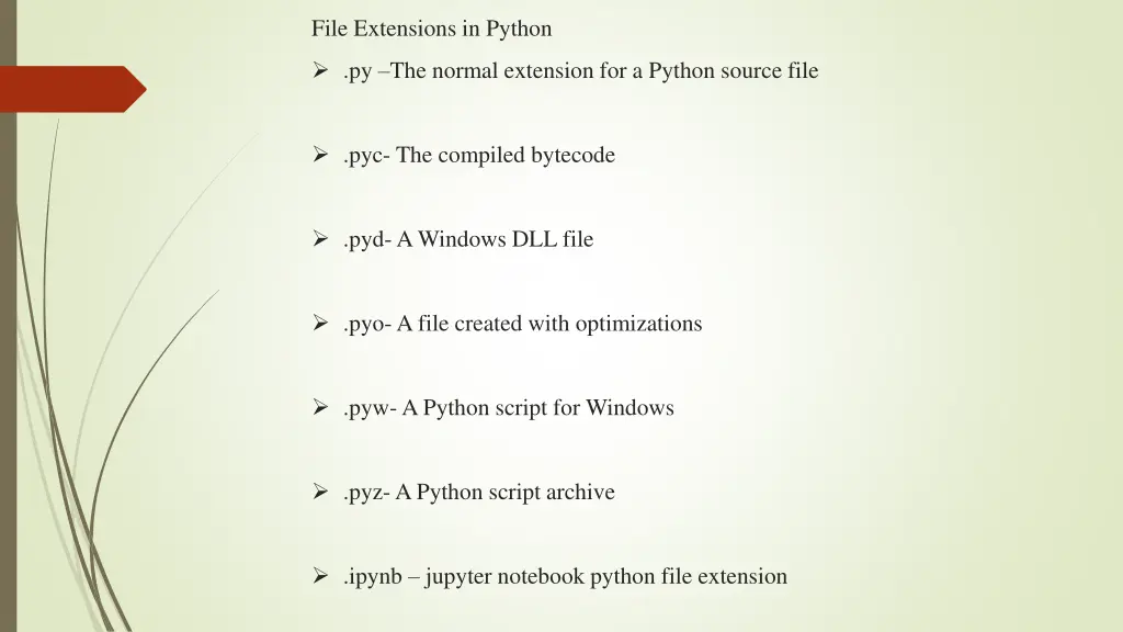 file extensions in python