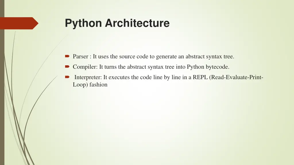 python architecture