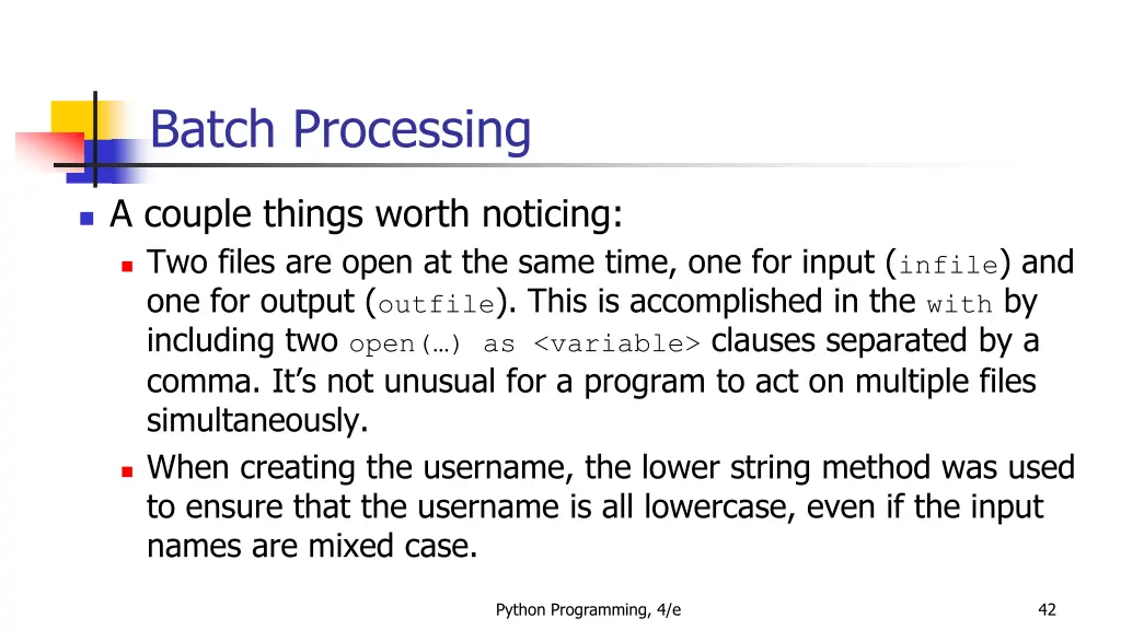 batch processing 4