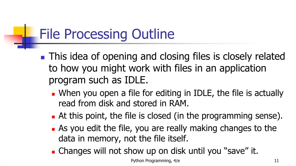 file processing outline 1