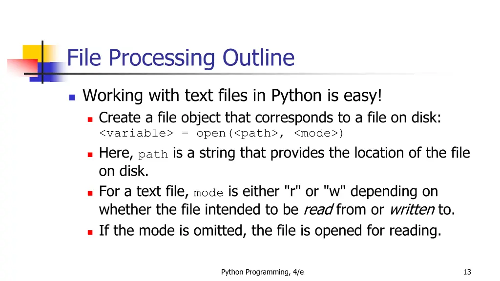 file processing outline 3