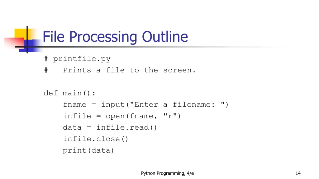 file processing outline 4