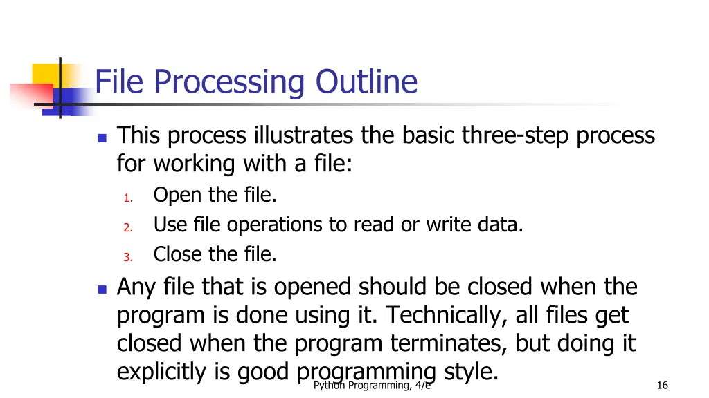 file processing outline 6