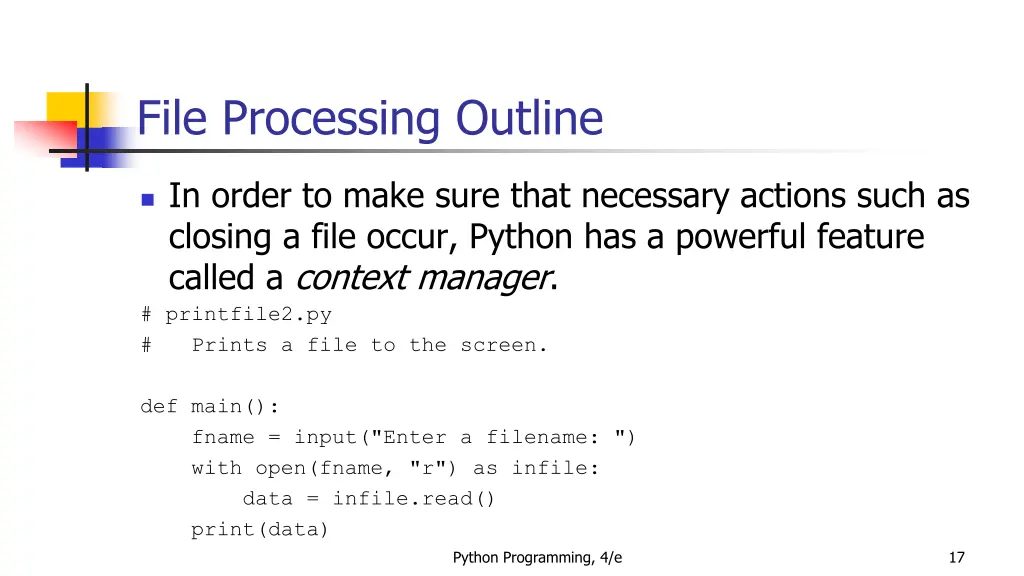 file processing outline 7