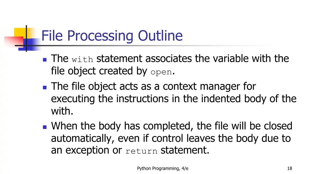 file processing outline 8