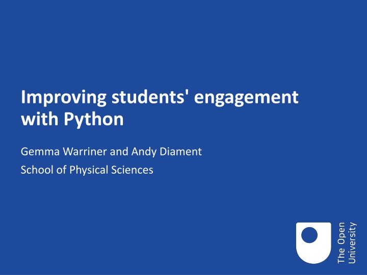 improving students engagement with python