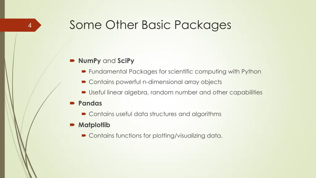 some other basic packages