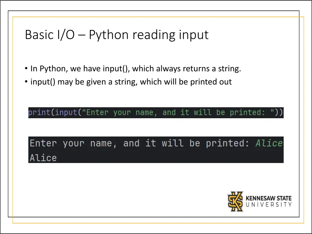 basic i o python reading input