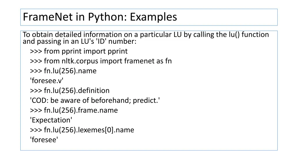 framenet in python examples 3