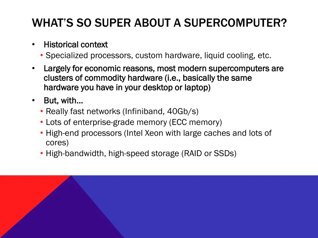 what s so super about a supercomputer