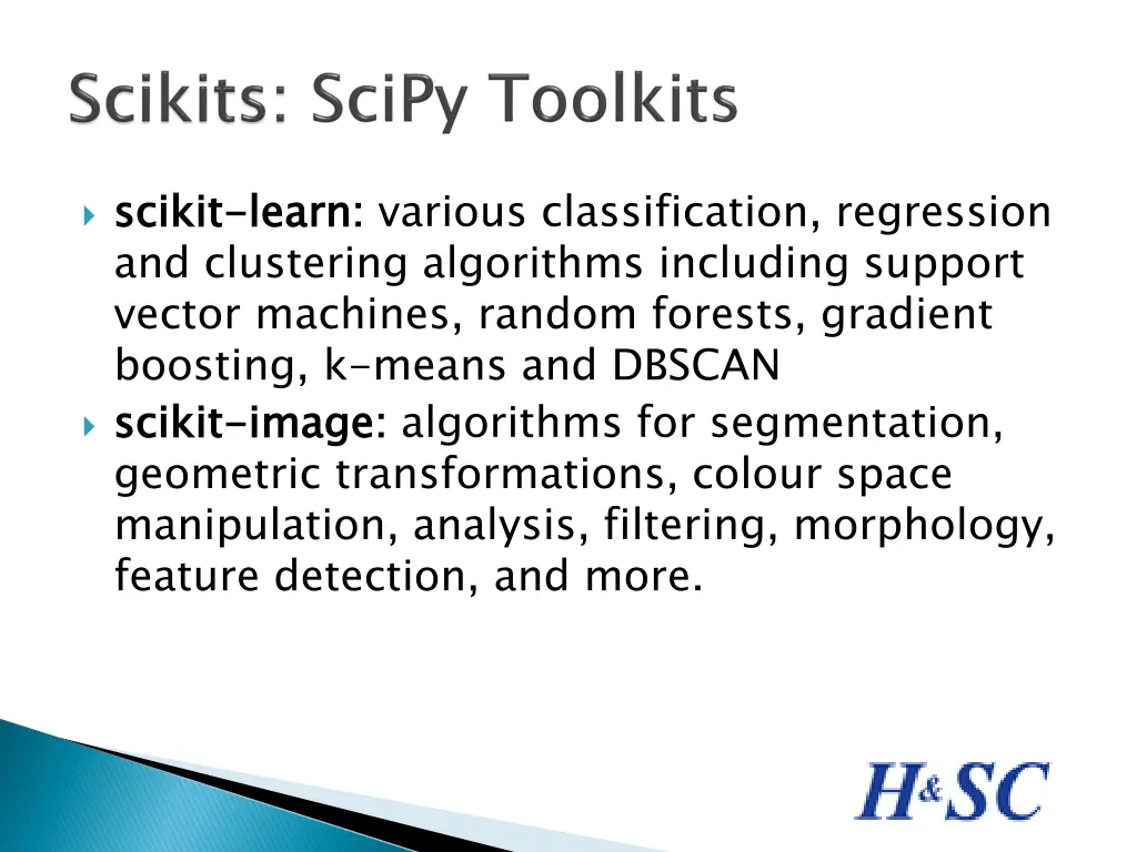 scikit and clustering algorithms including