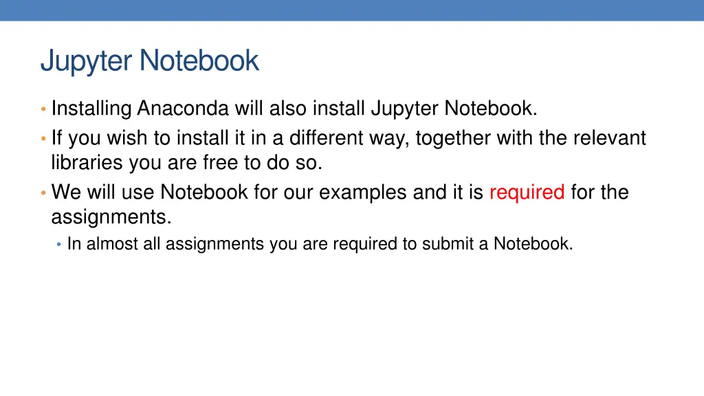 jupyter notebook