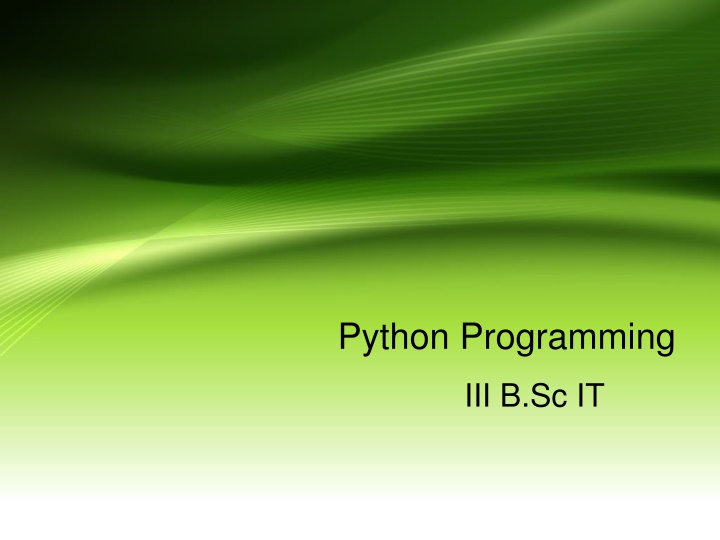 python programming