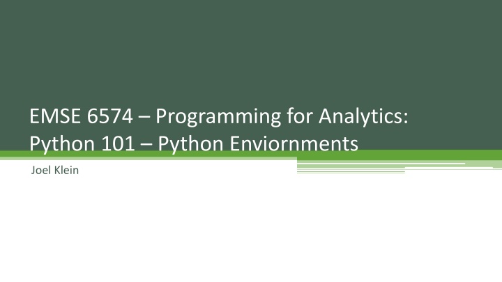 emse 6574 programming for analytics python