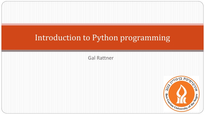 introduction to python programming