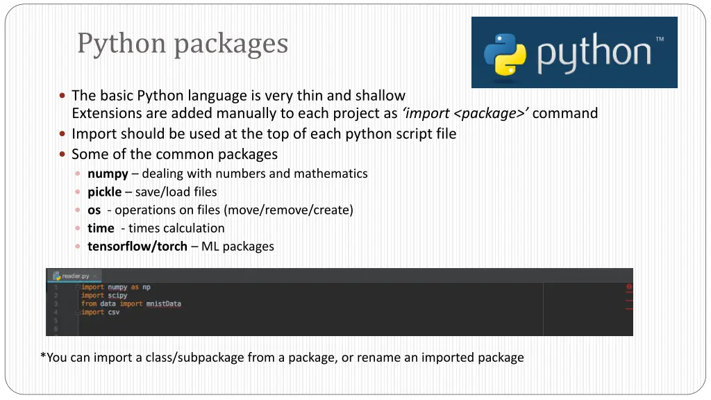 python packages