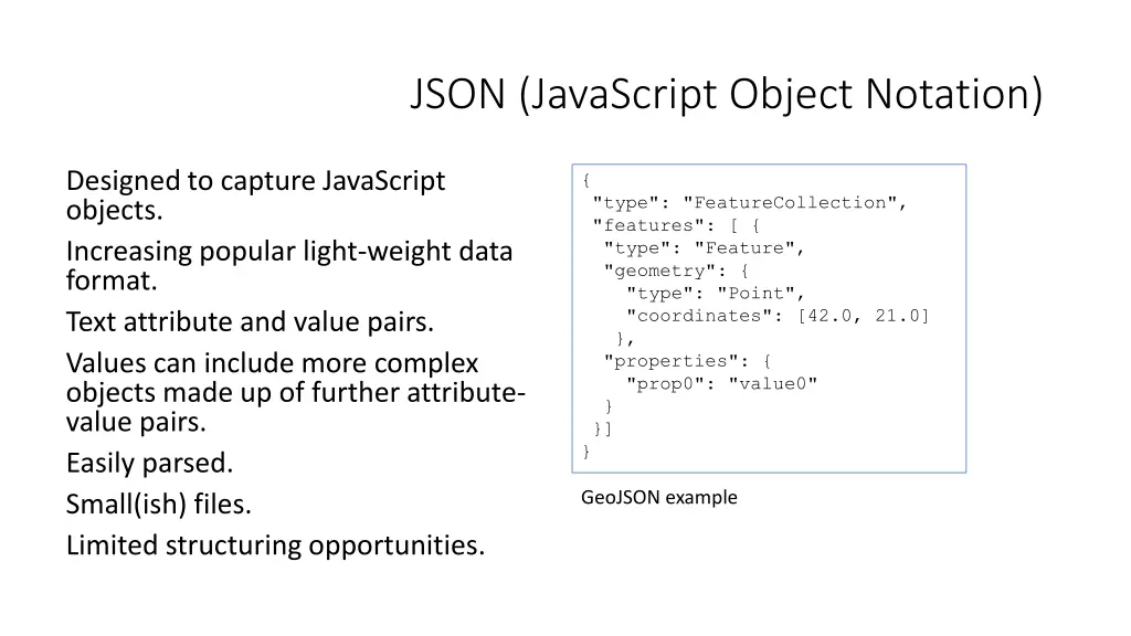 json javascript object notation