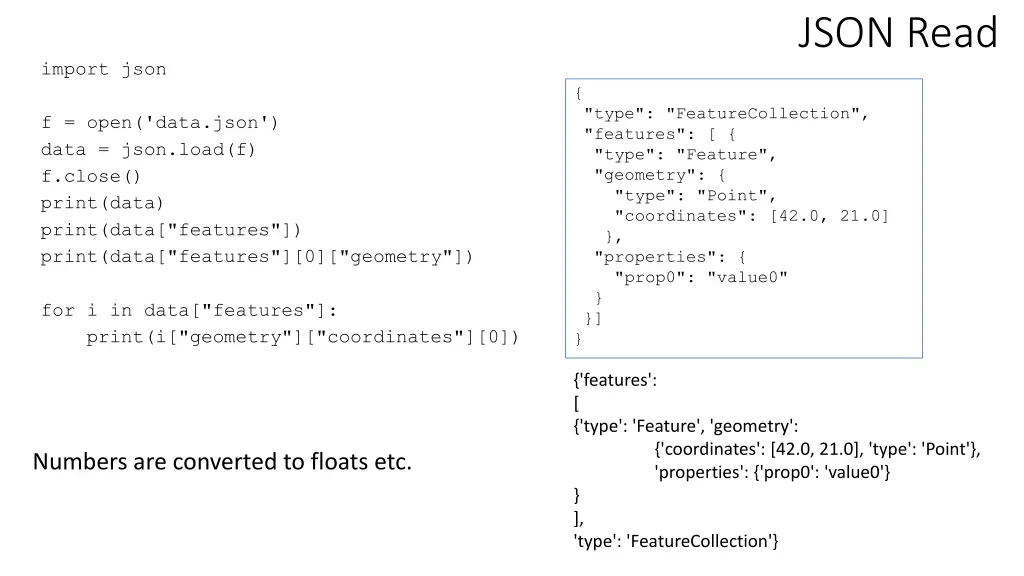 json read