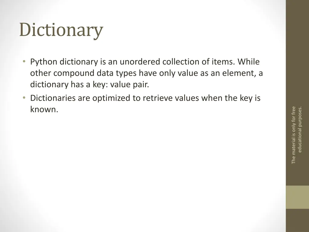 dictionary