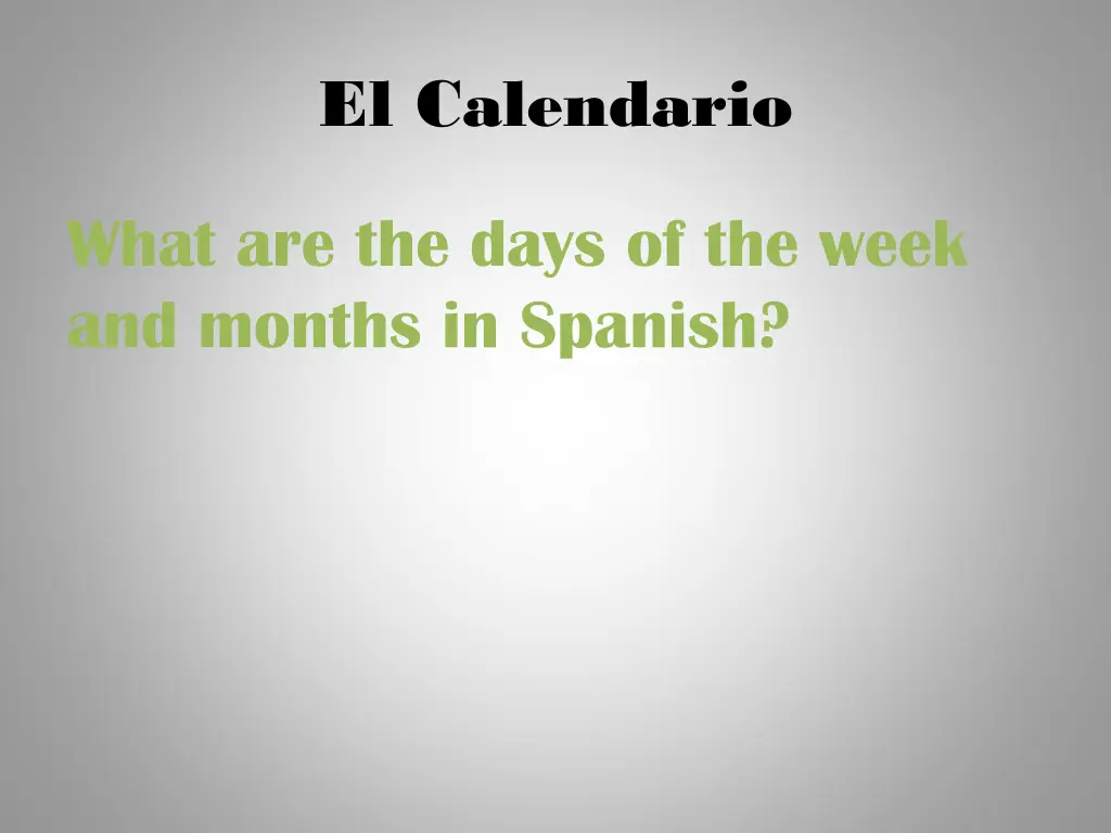 el calendario 1