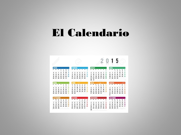 el calendario