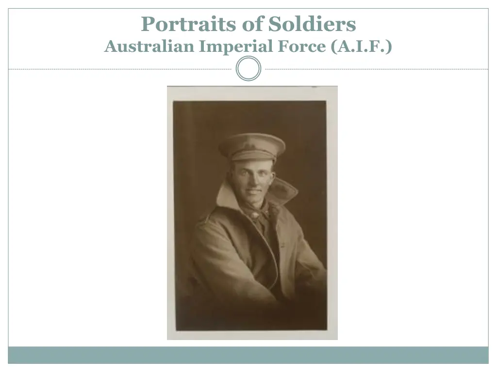 portraits of soldiers australian imperial force