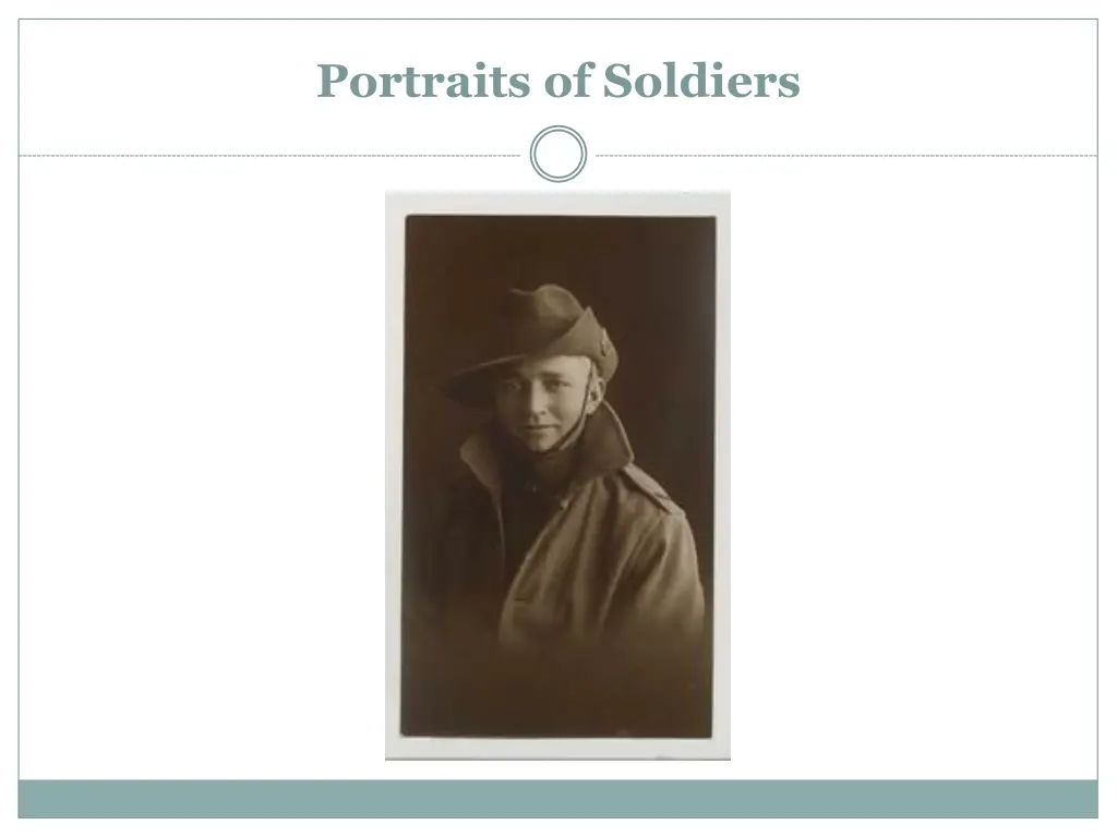 portraits of soldiers