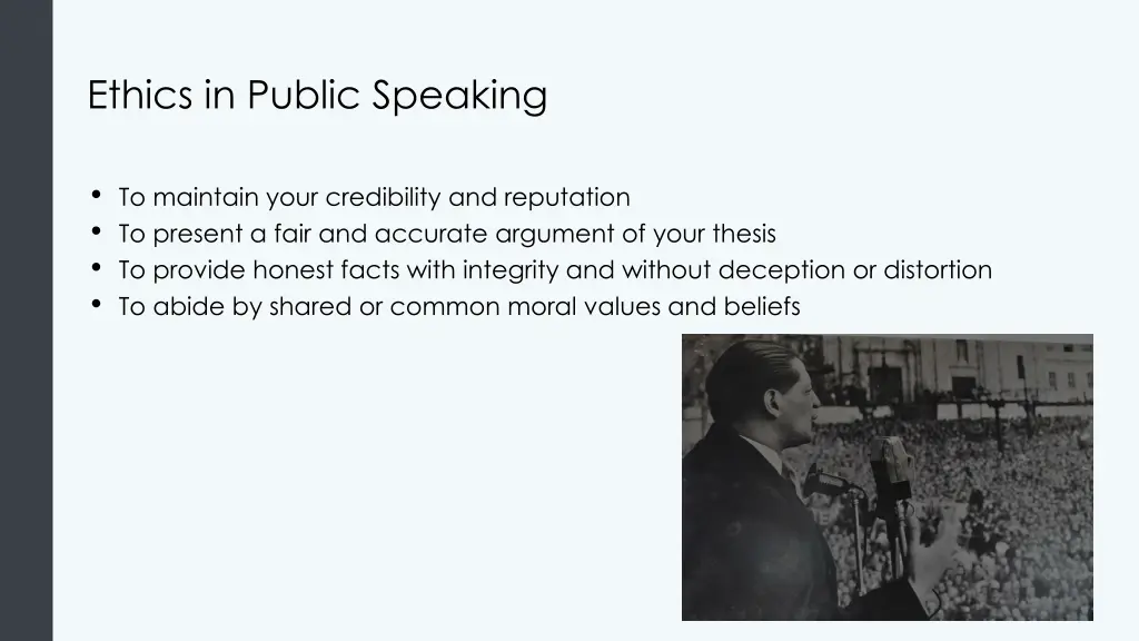 ethics in public speaking