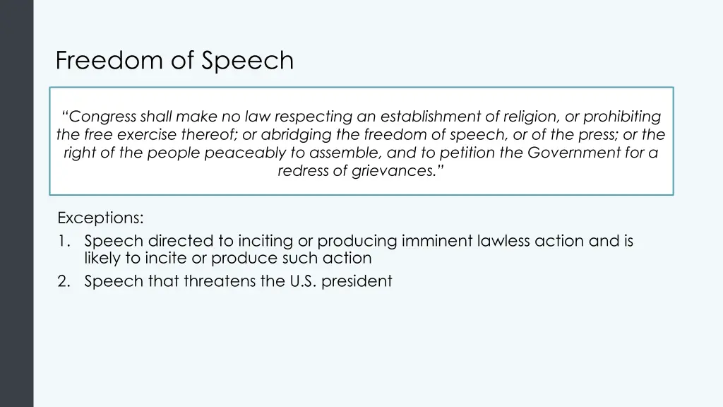 freedom of speech