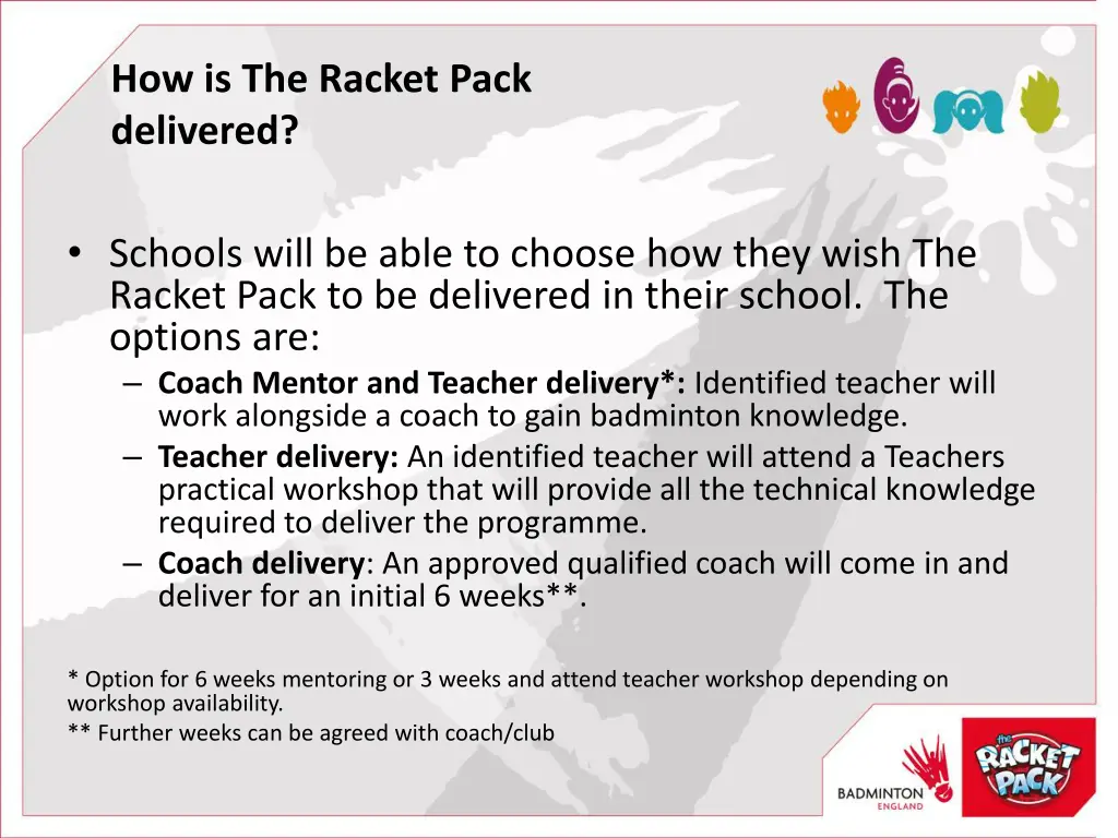 how is the racket pack delivered