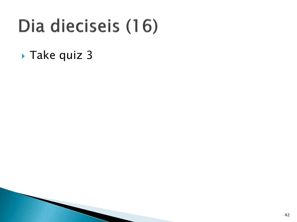 take quiz 3