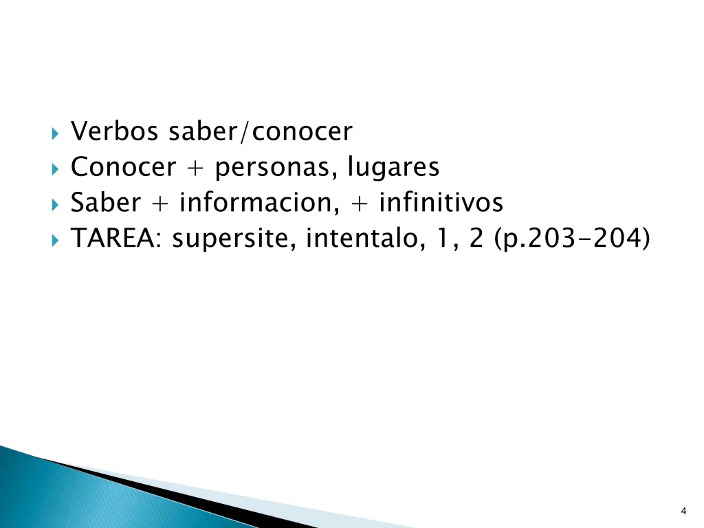 verbos saber conocer conocer personas lugares