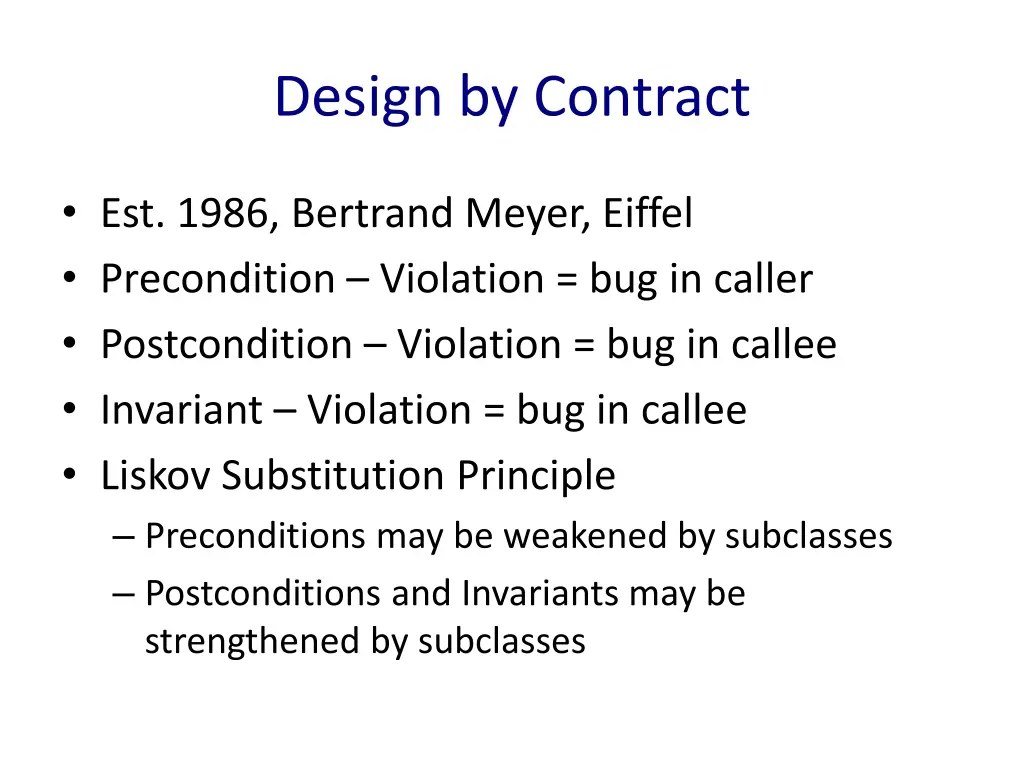 design by contract