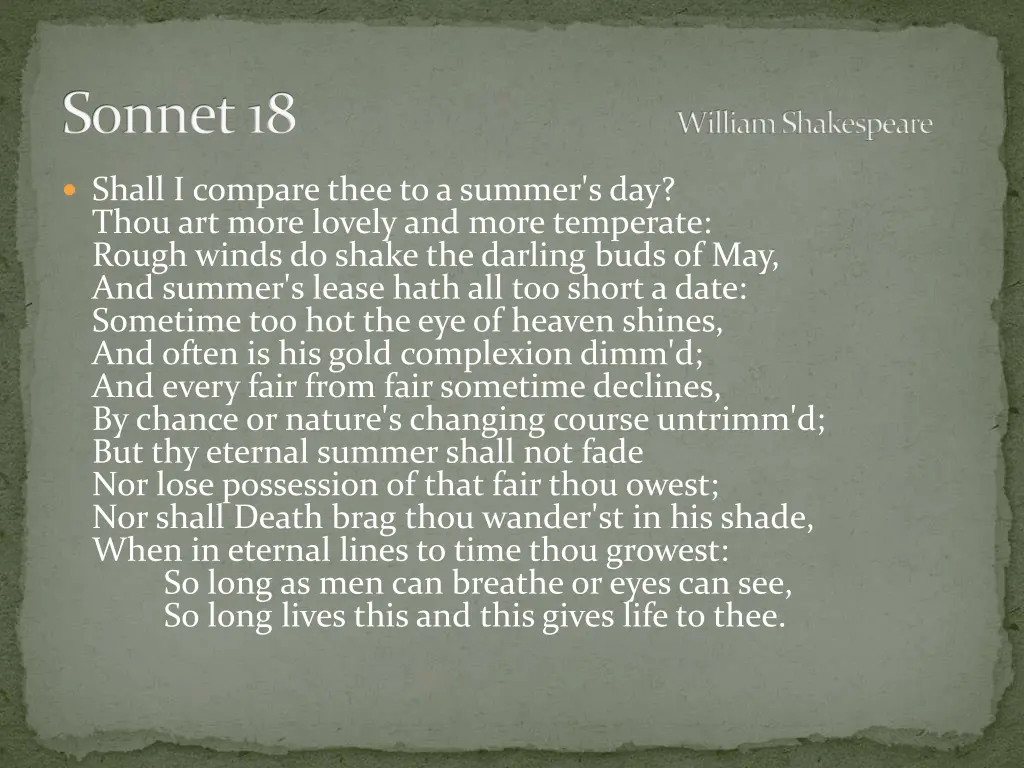 sonnet 18