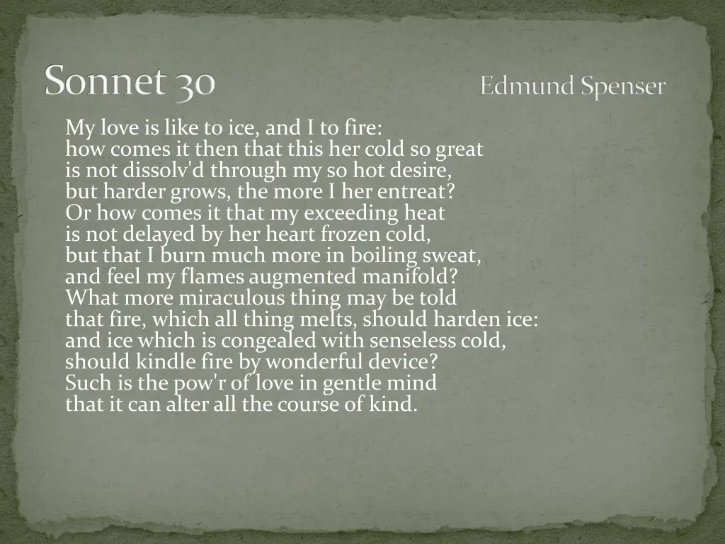 sonnet 30