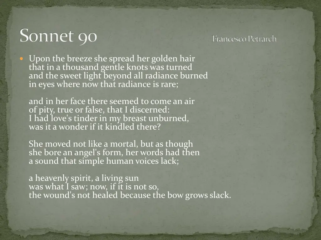 sonnet 90