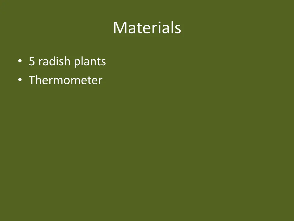 materials