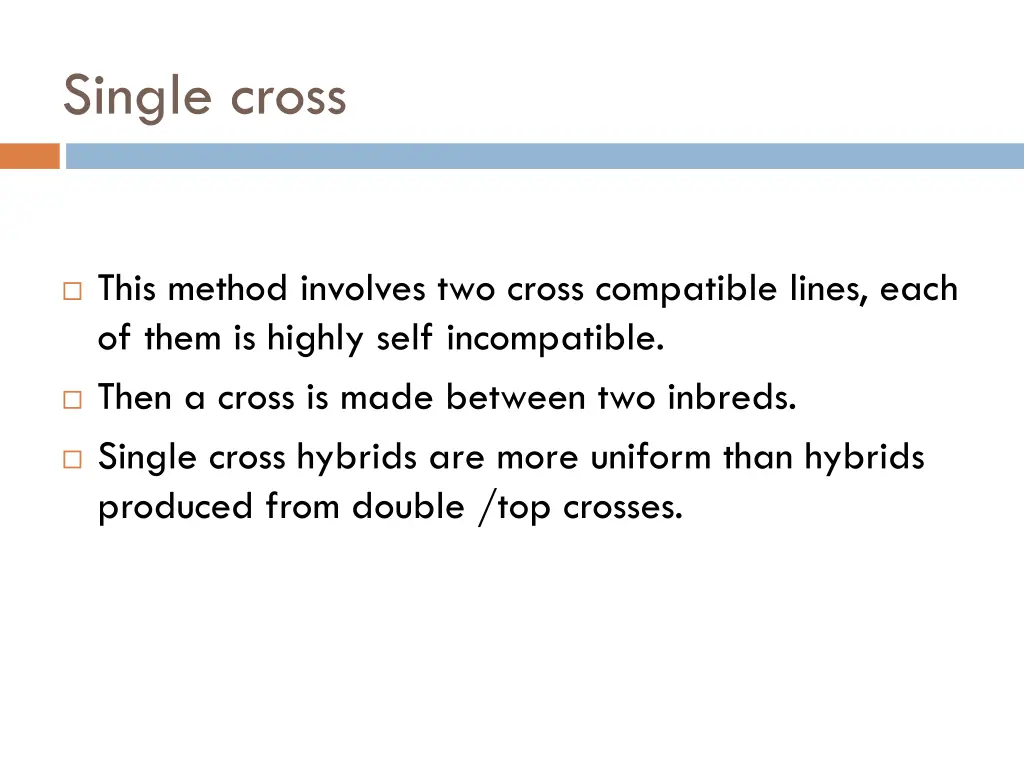 single cross