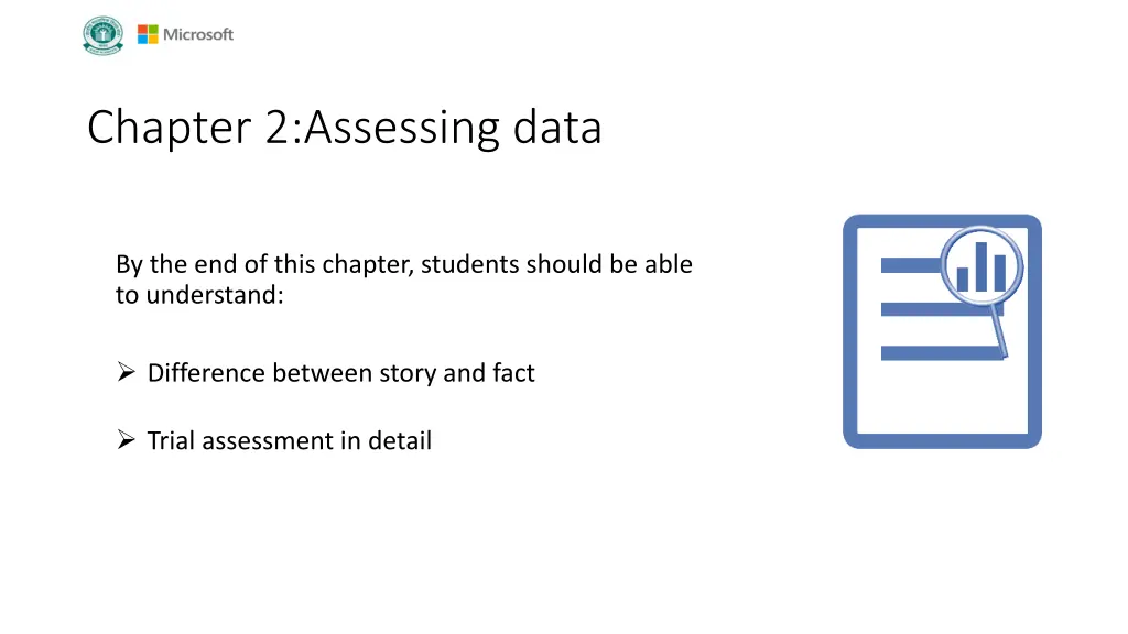 chapter 2 assessing data