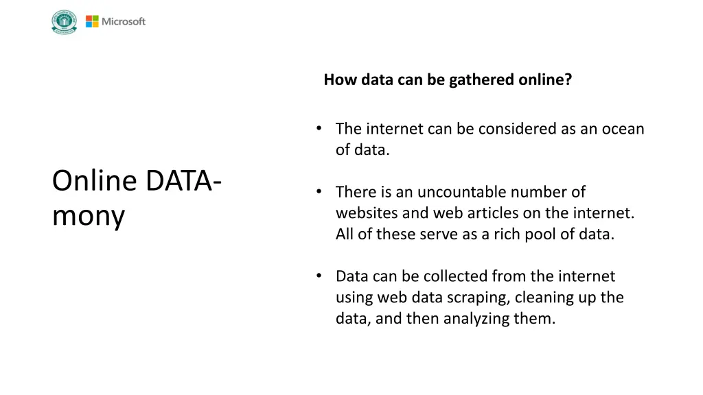 how data can be gathered online