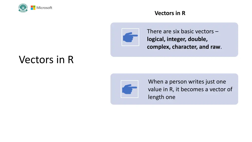 vectors in r 1