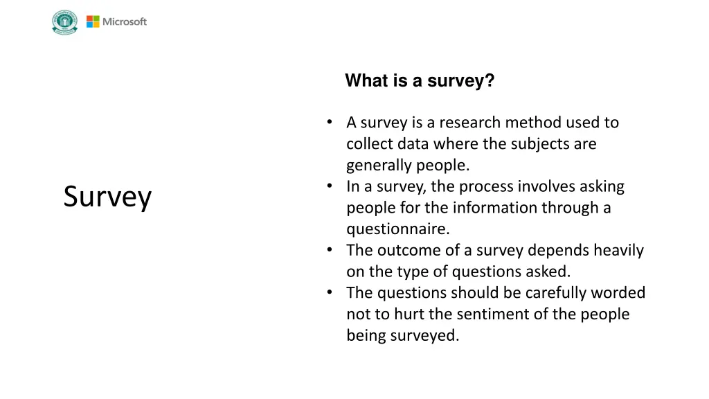 what is a survey