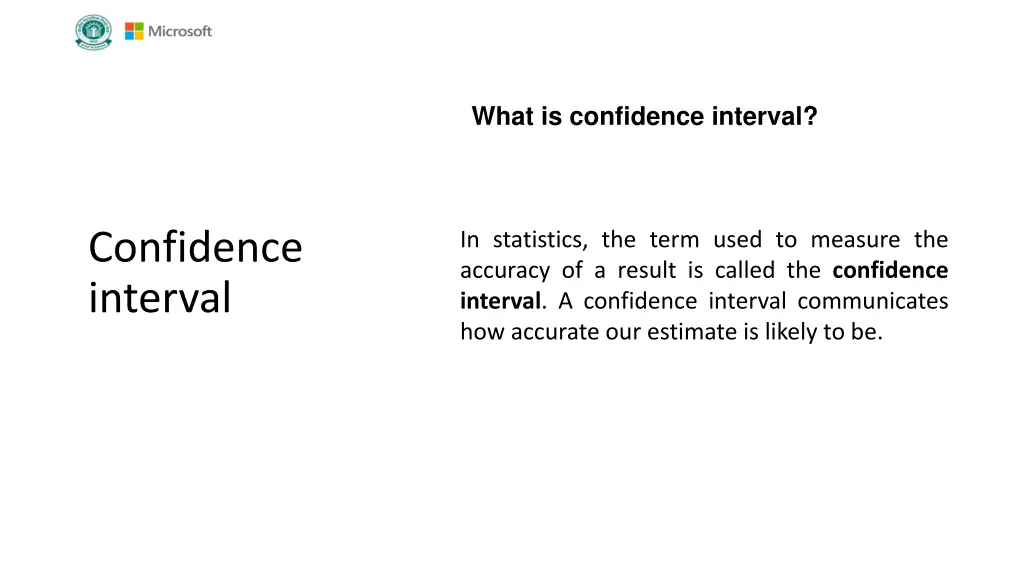 what is confidence interval