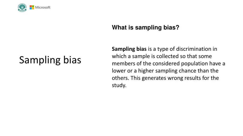 what is sampling bias