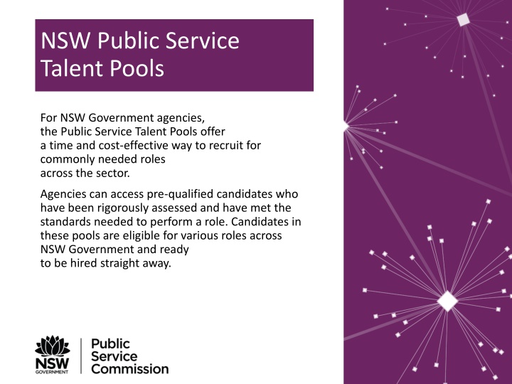 nsw public service talent pools