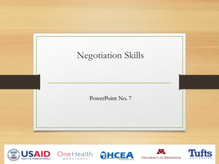 negotiation skills